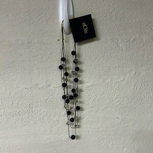 nOir Black & Gold Necklace OS